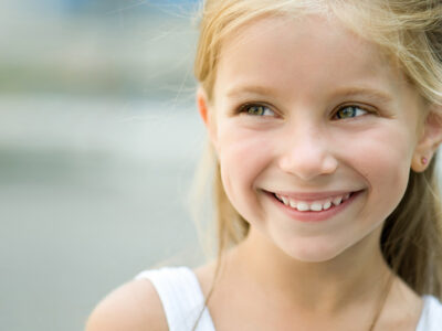 Portrait of a beautiful liitle girl close-up