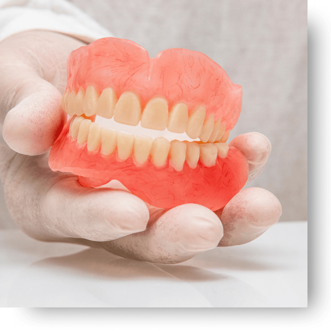 holding dentures